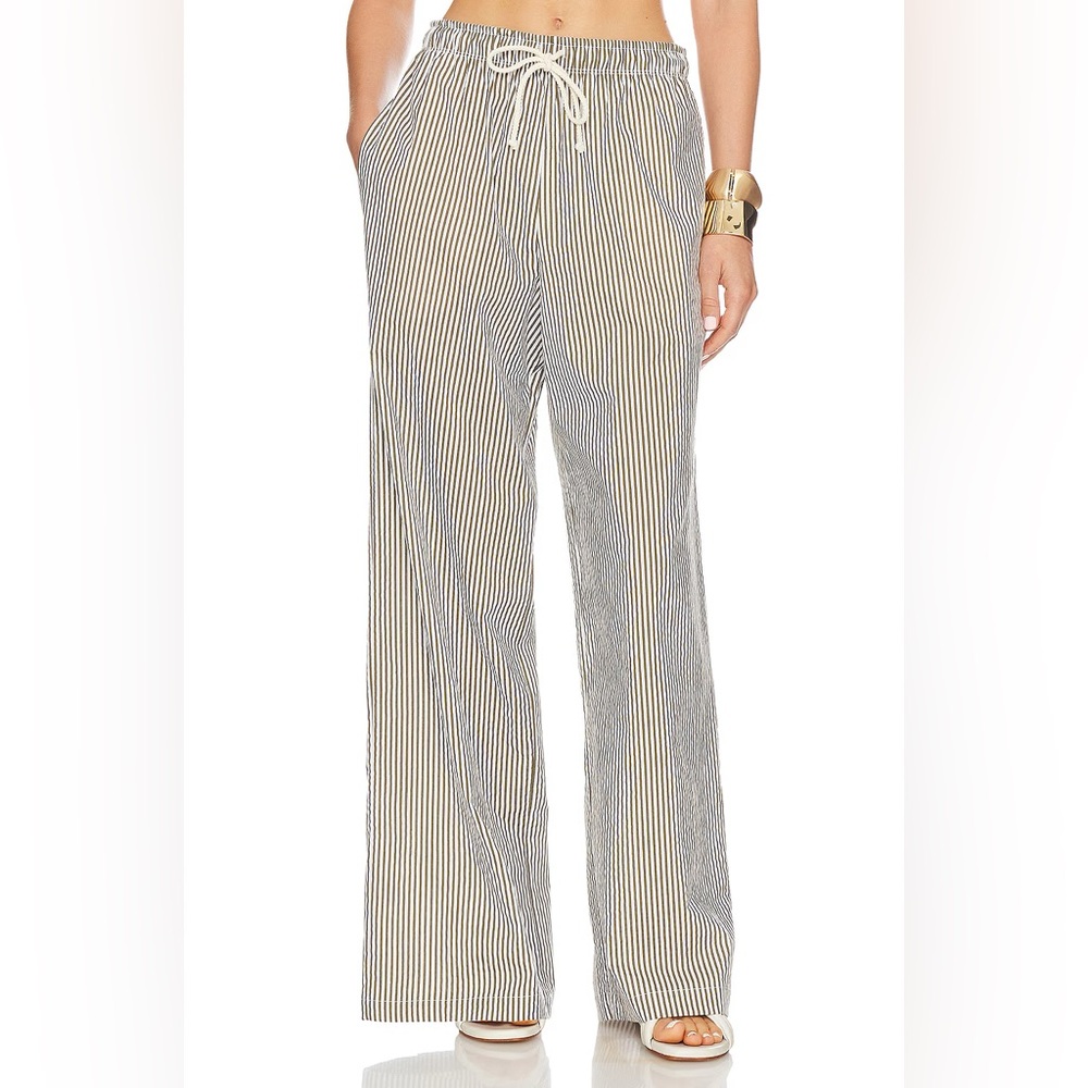 DONNI. Tie Pant in Rosemary Stripe Size XS